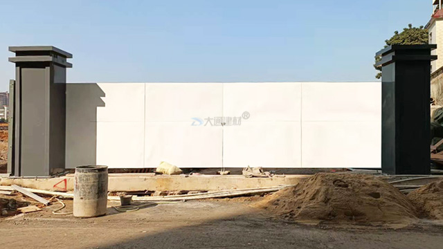 鋼結構烤漆工地雙開門 建筑工地大門 可定制化生產<