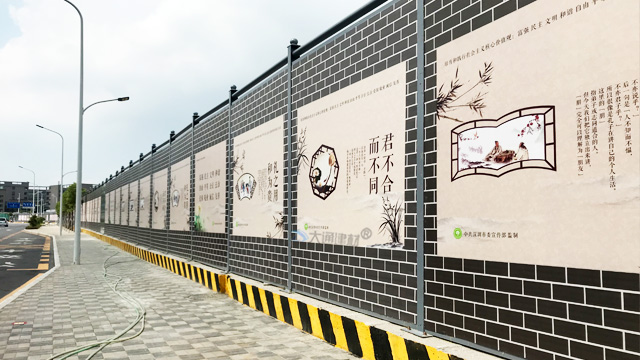 4米高C類裝配式鍍鋅鋼結(jié)構(gòu)圍擋-深圳建筑工程施工外圍圍擋C款<